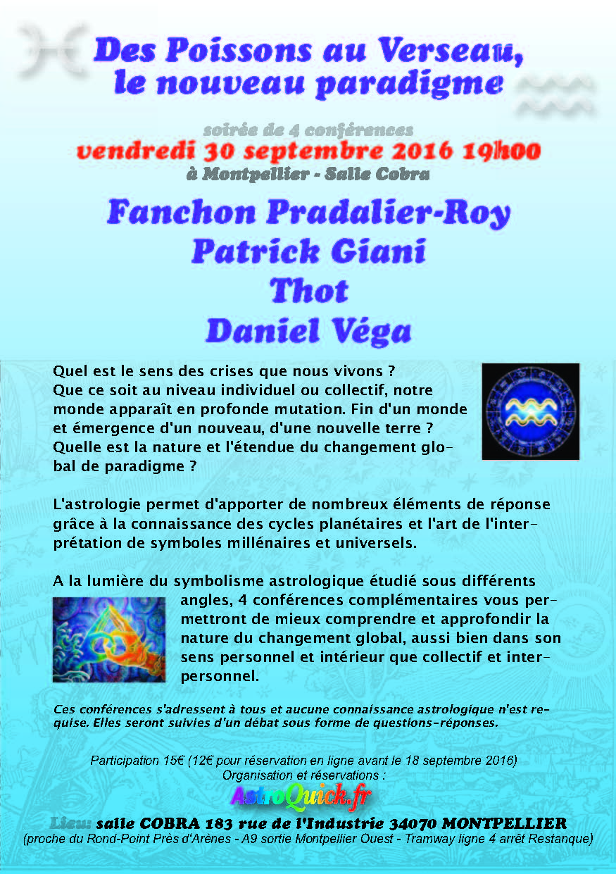 « Des Poissons au Verseau, le nouveau paradigme »